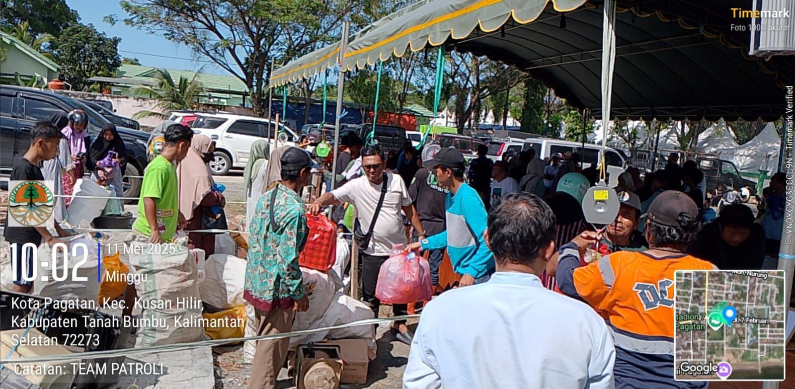Tukar Sampah Anorganik Terpilah dengan Sembako di Puncak Pesona Budaya Mappanre Ri Tasi'e Tahun 2025