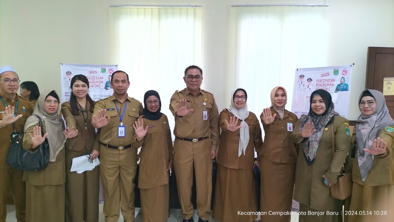 Dinas Lingkungan Hidup Kab. Tanah Bumbu Mengikuti Penilaian Kinerja terhadap Delapan Aksi Konvergensi Percepatan Penurunan Stunting kabupaten/kota se Kalsel 